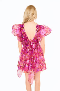 hollis puff sleeve mini dress