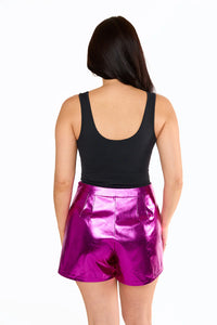chelsea vegan leather skort