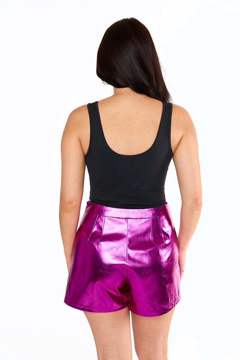 chelsea vegan leather skort