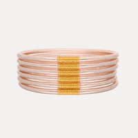 BuDhaGirl | champagne lumine all weather bangles | set of 6