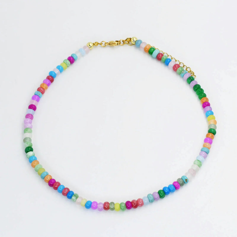 confetti gemstone beaded necklace | CHARM BAR