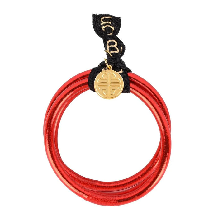 BuDhaGirl | LIMITED EDITION crimson all weather bangle | set of 3