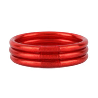 BuDhaGirl | LIMITED EDITION crimson all weather bangle | set of 3