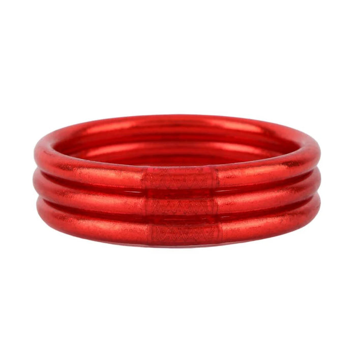 BuDhaGirl | LIMITED EDITION crimson all weather bangle | set of 3