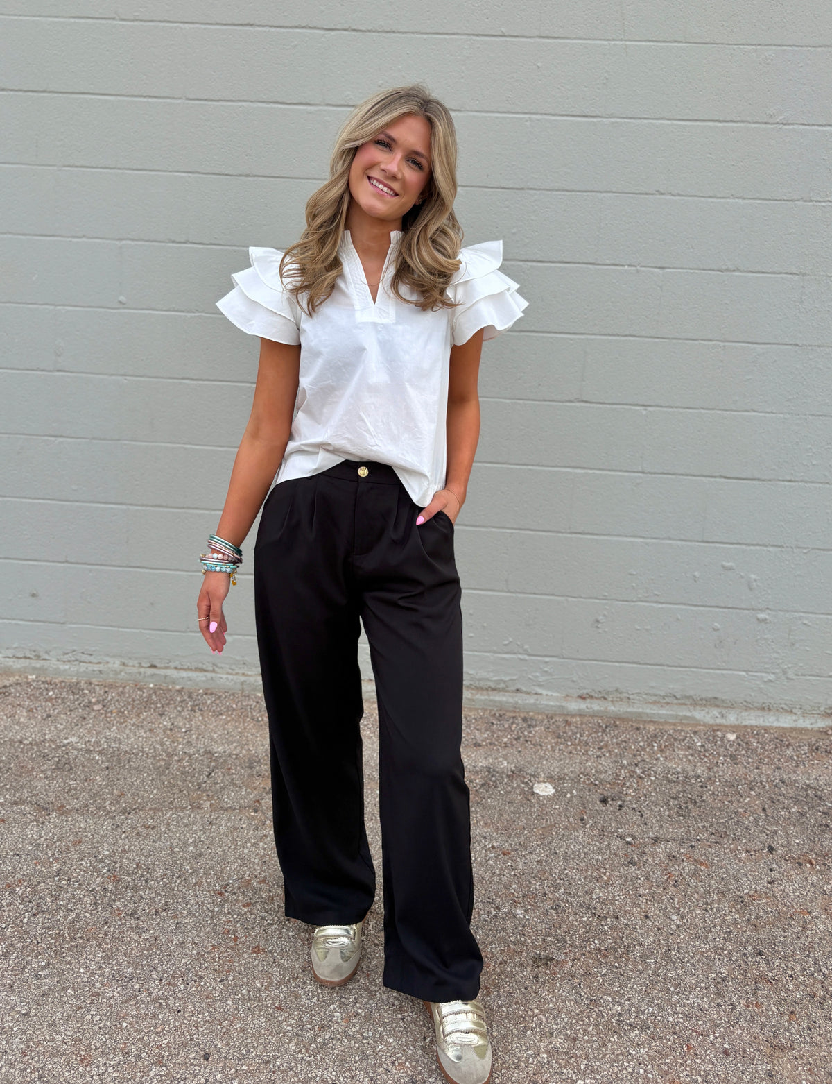 cool girl straight-leg dress pant
