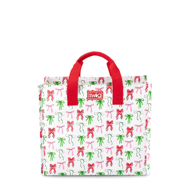 SWIG | ribbons & bows reusable tote bag