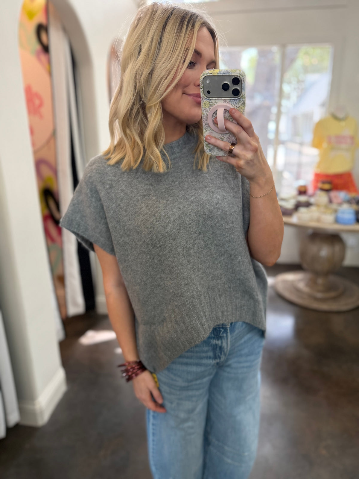 in on it sweater top