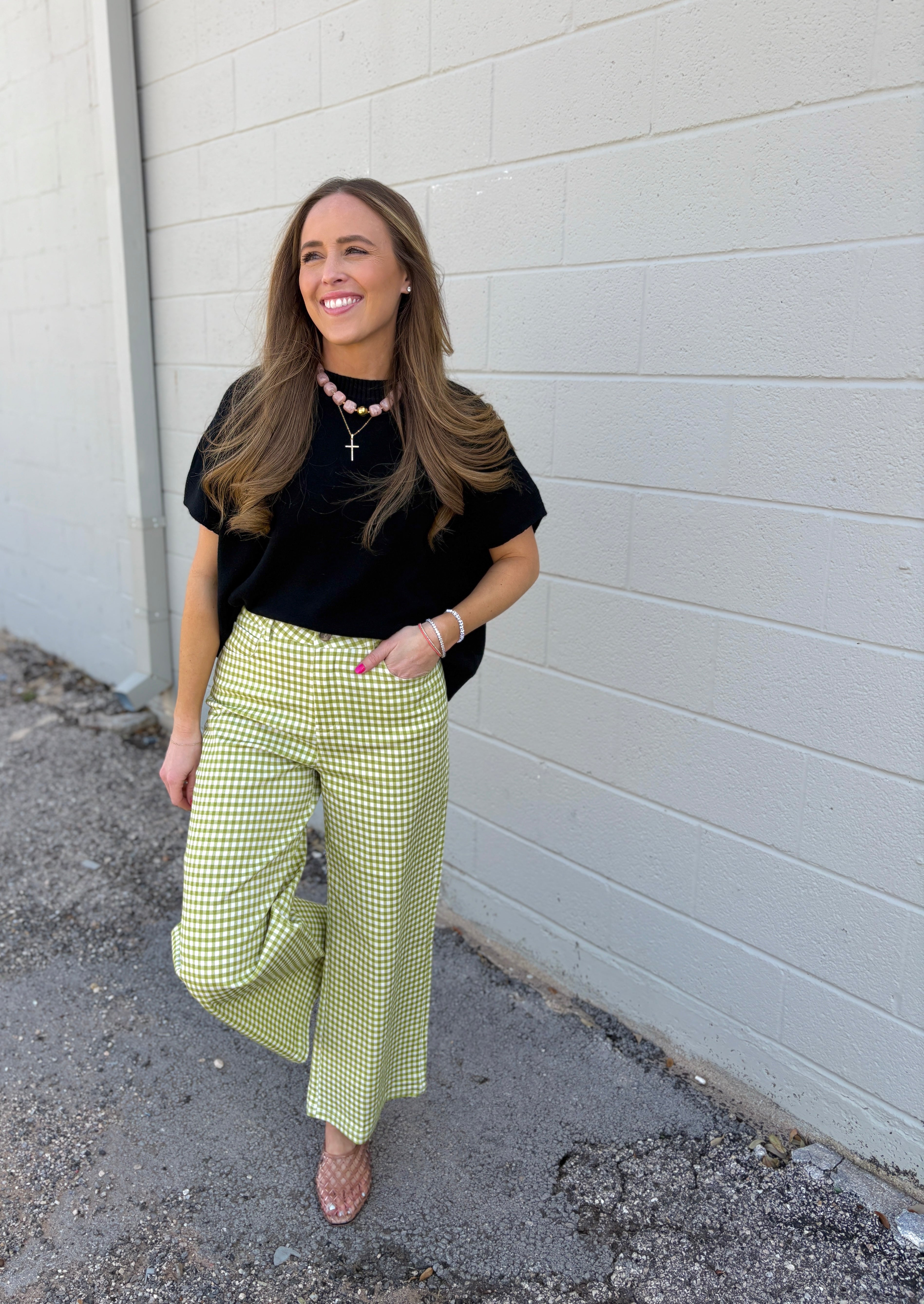 house on the hill pants（checker）　90 check on it gingham pants – The Shimmy Shack