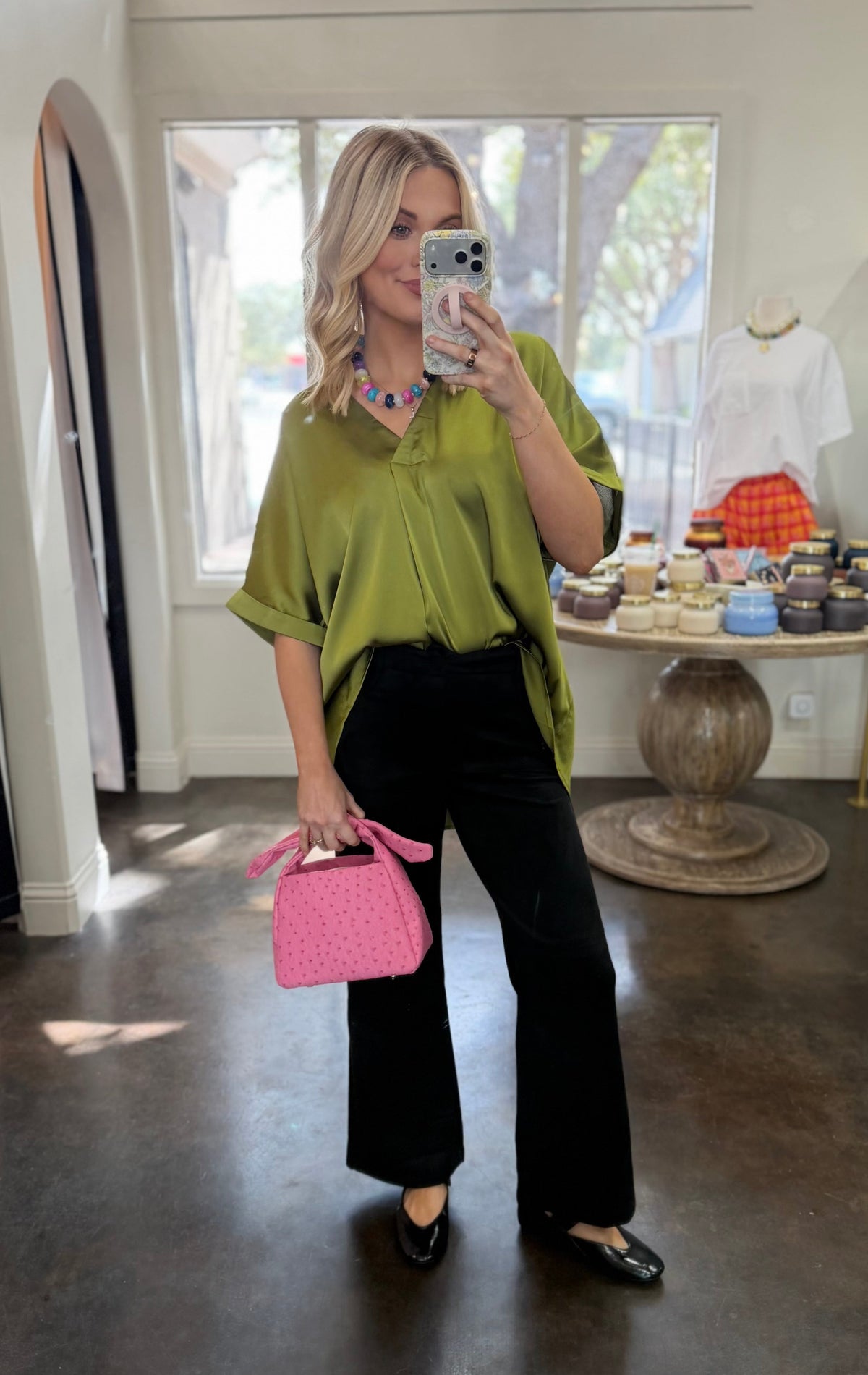 underestimated satin blouse