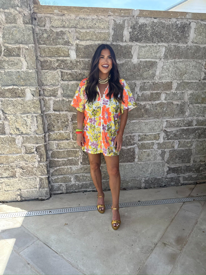 connie aruba sequin mini dress