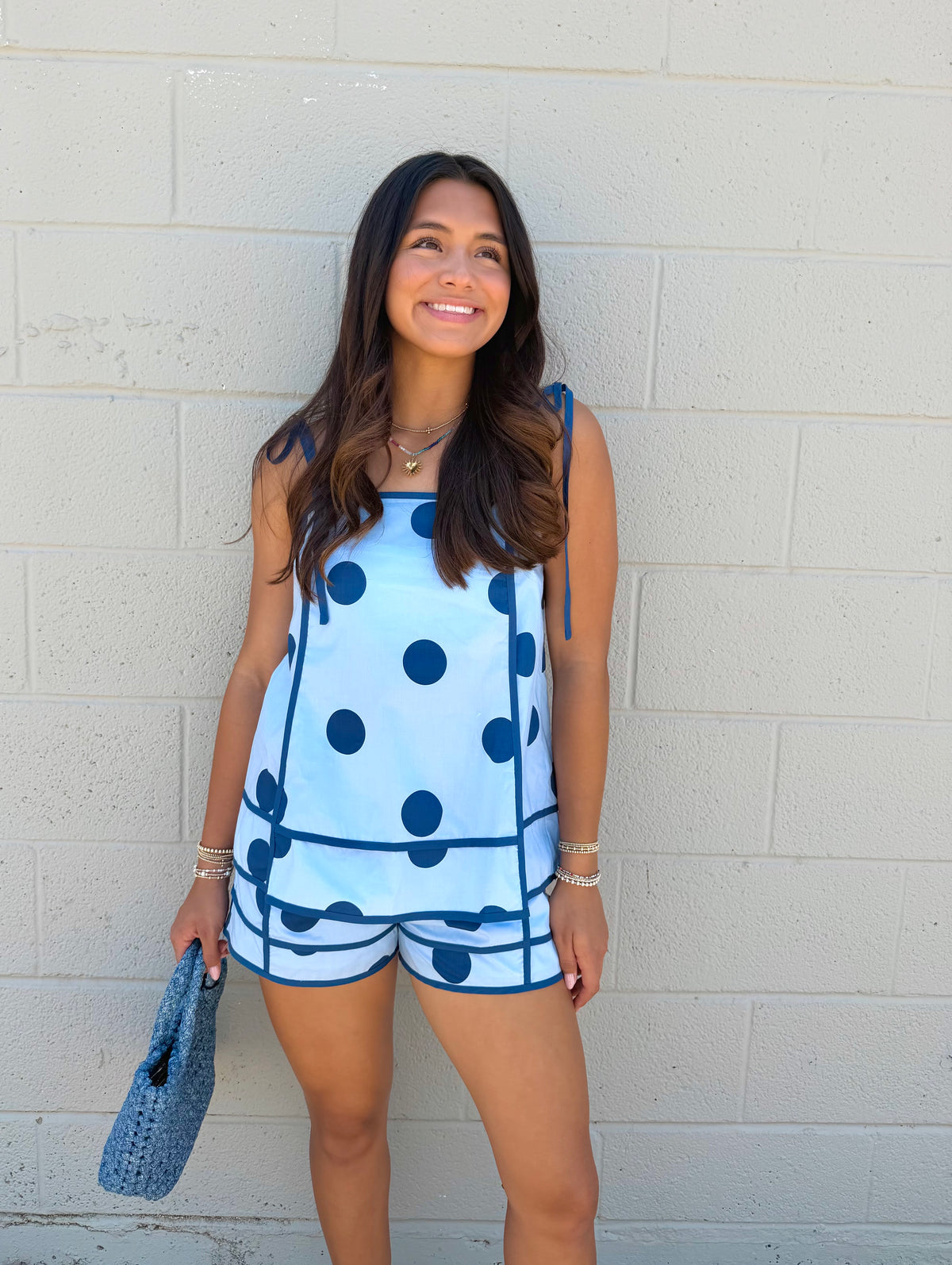 summer fling polka dot tank