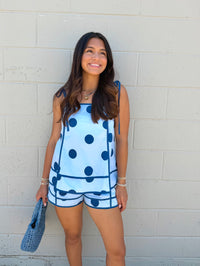 summer fling polka dot tank