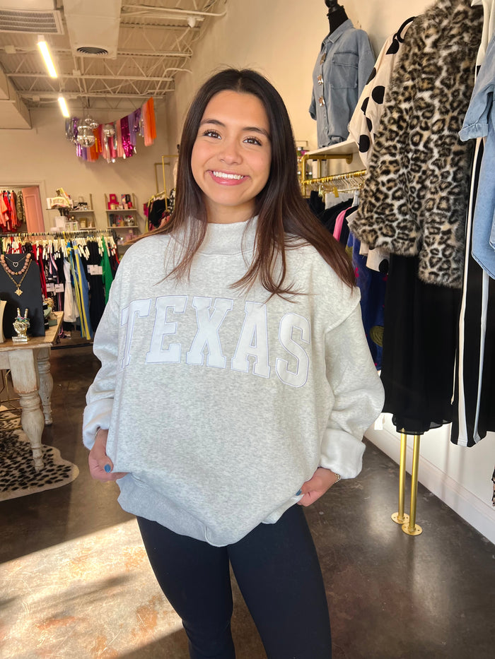 TEXAS mockneck sweatshirt