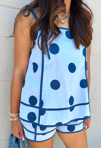 summer fling polka dot tank