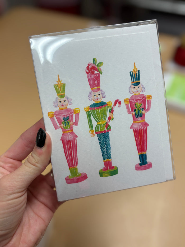 vintage nutcrackers watercolor cards boxed set | Taylor Paladino