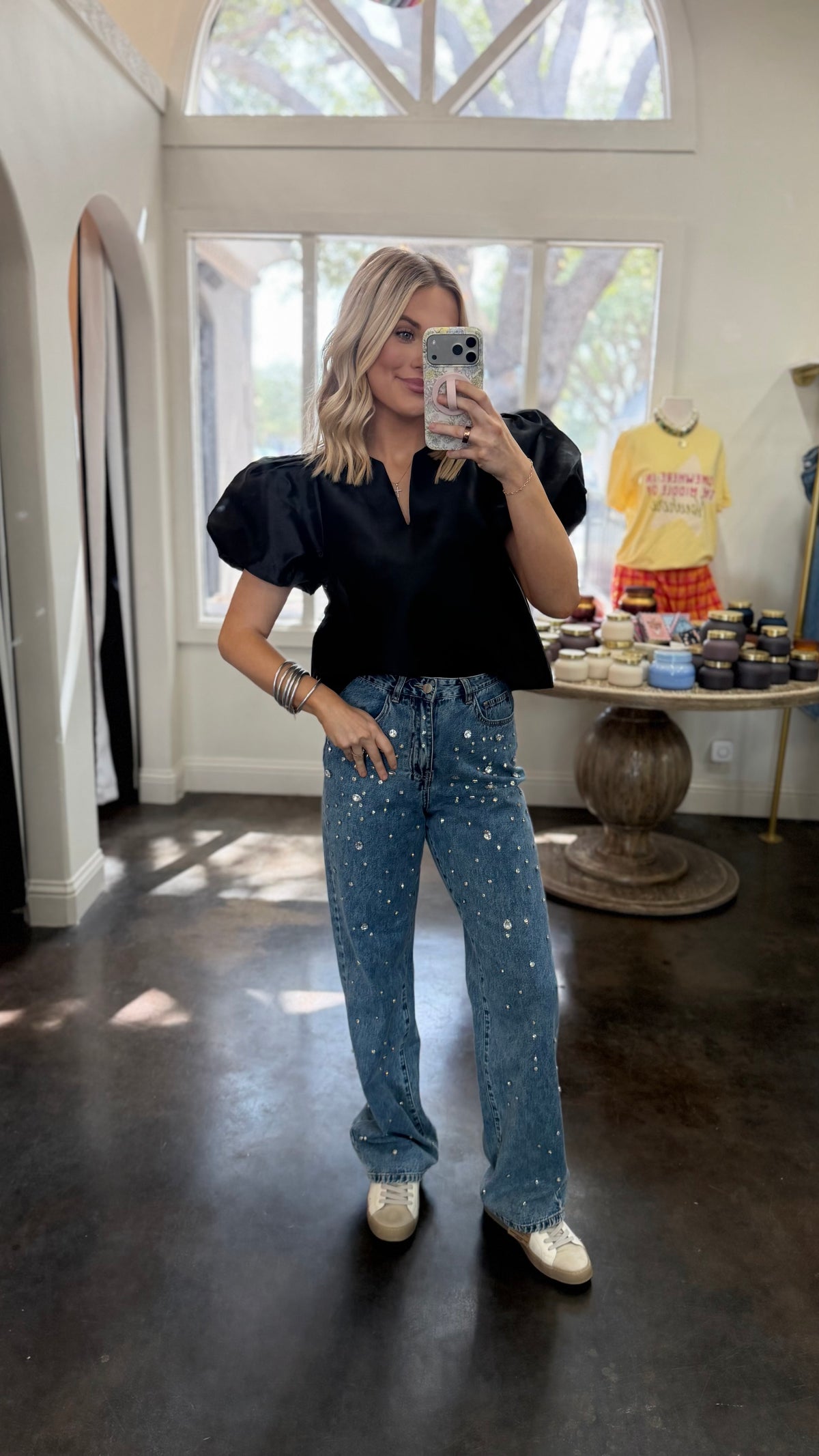 harley embellished denim