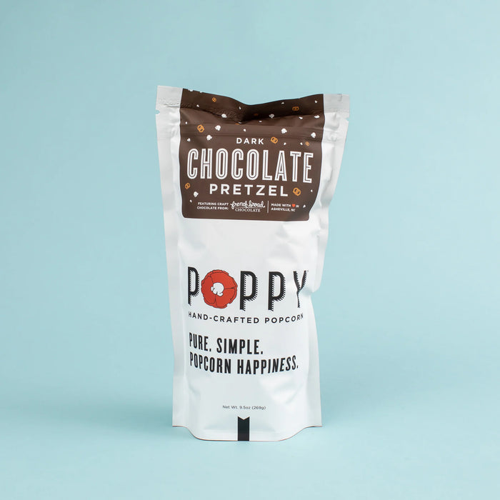 POPPY | dark chocolate pretzel