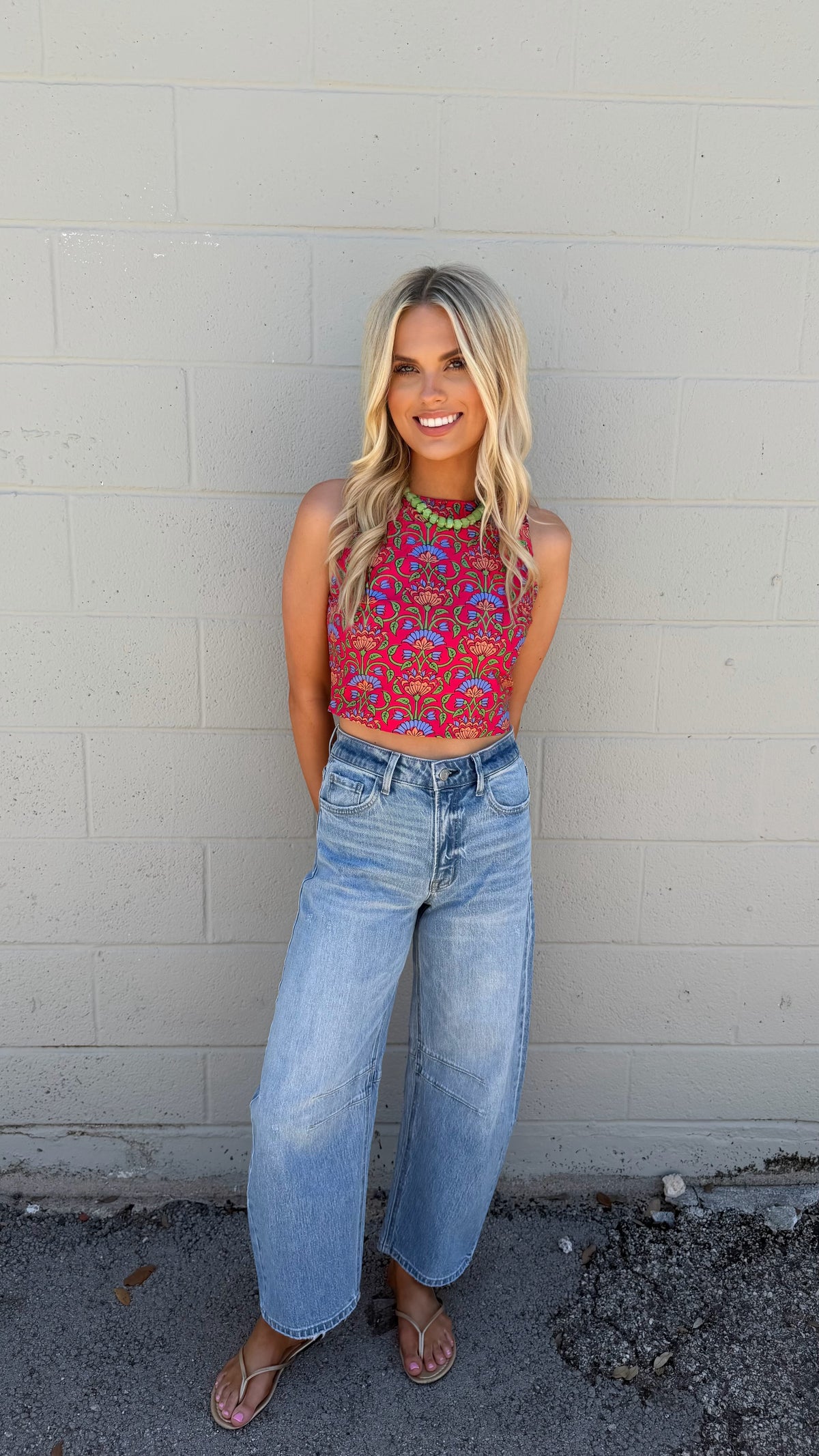 paisley crop top