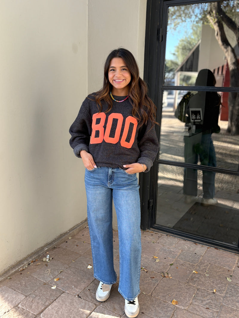 BOO knit sweatshirt