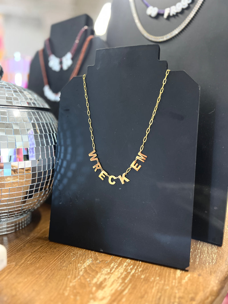 chunky gameday spirit necklace