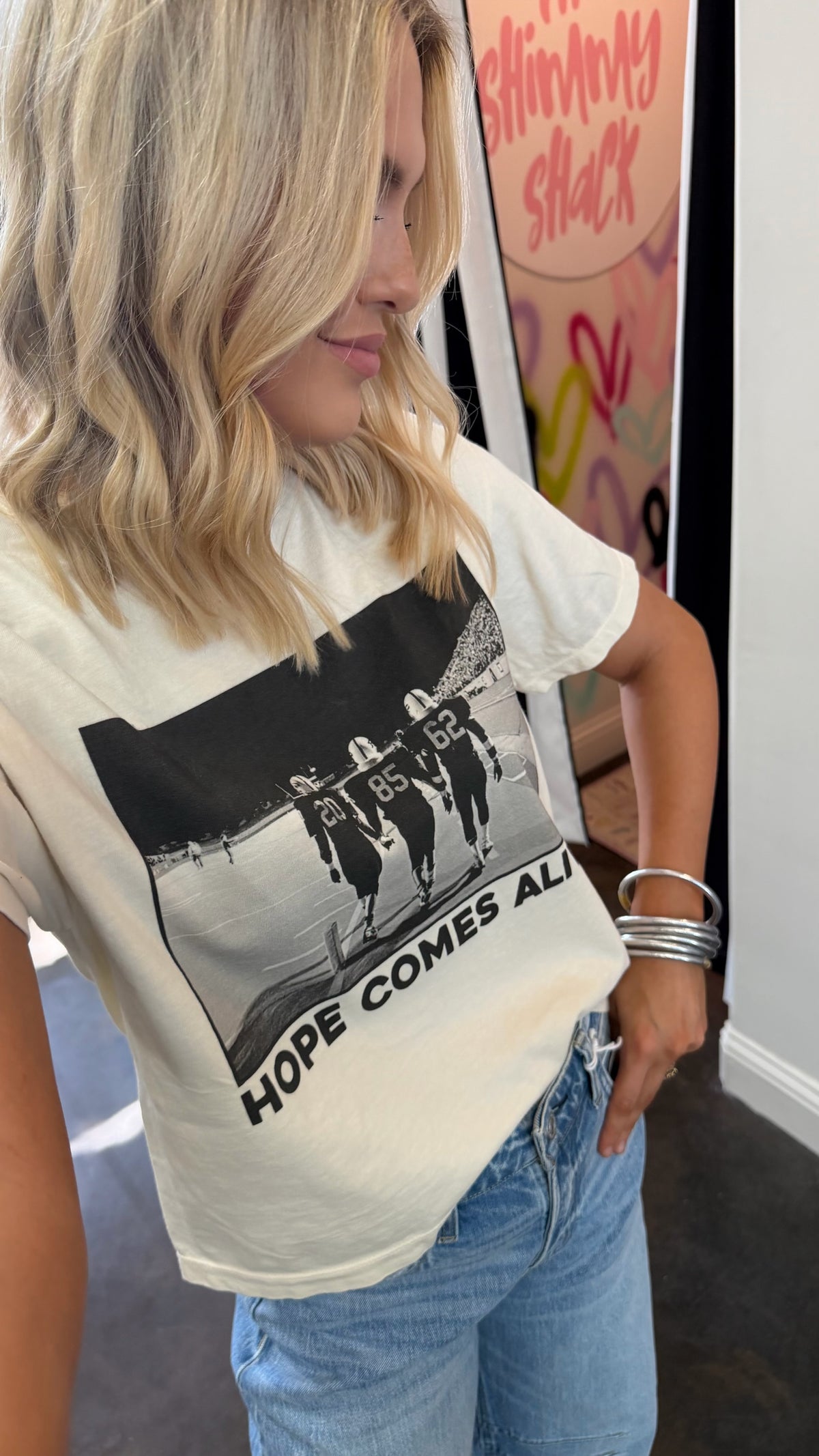 hope comes alive tee cropped tee