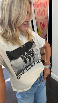 hope comes alive tee cropped tee