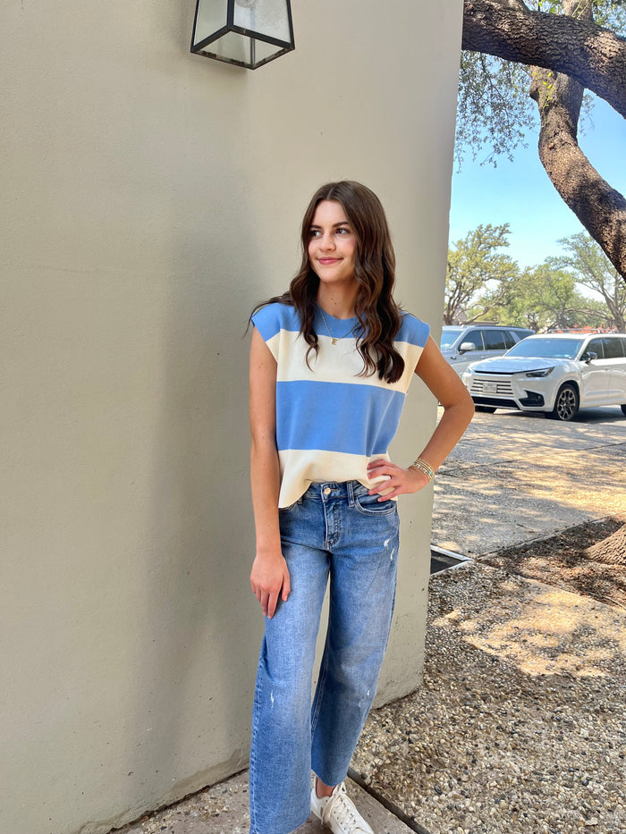 bria striped tank