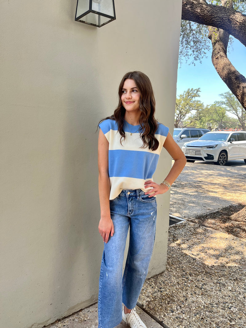 bria striped tank