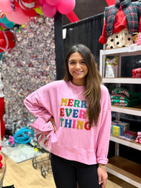 merry everything classic crewneck sweatshirtj