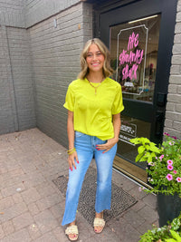 easy does it satin pocket tee