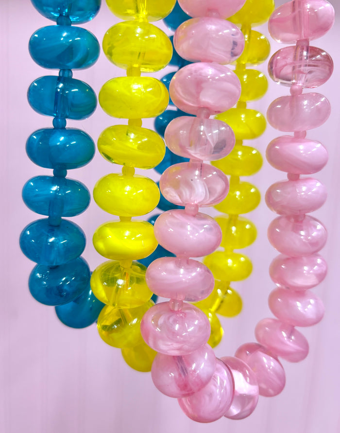 sugar beads bold necklace