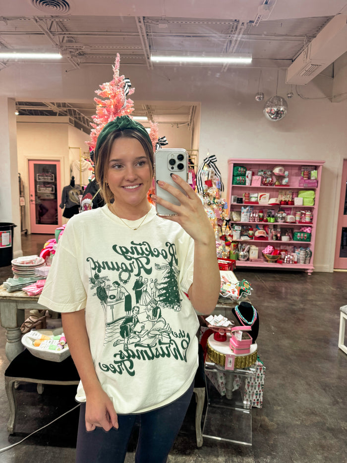 rocking around the christmas tree oversized tee