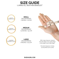 BuDhaGirl | champagne lumine all weather bangles | set of 6