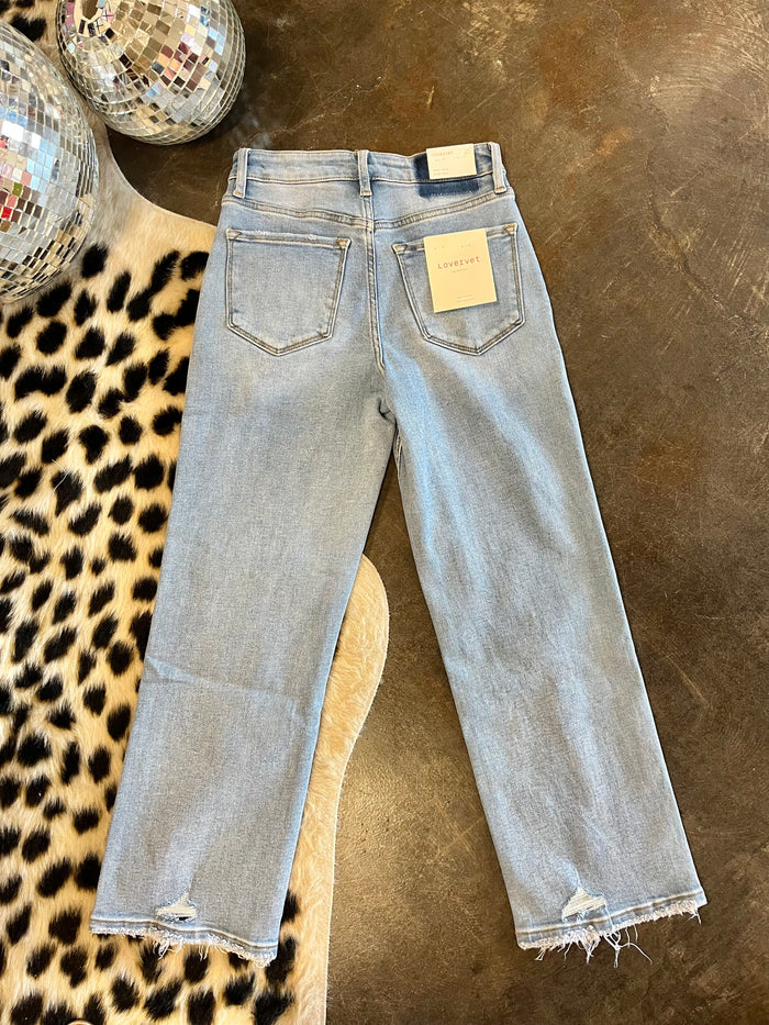 ella high rise crop denim