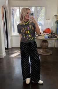 trick or treat charcoal graphic tee