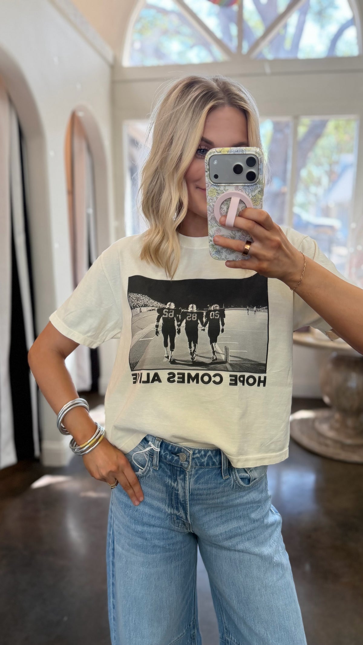 hope comes alive tee cropped tee