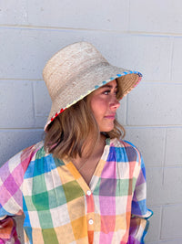 rainbow plaid lucia top