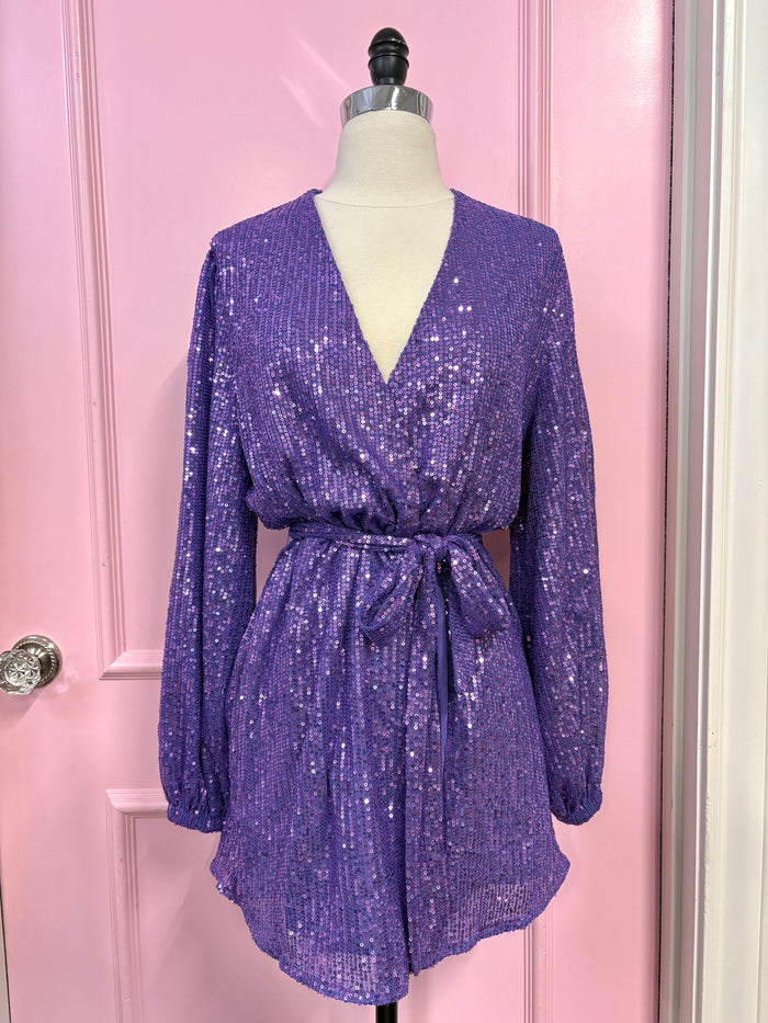 adeline sequin wrap dress | FINAL SALE
