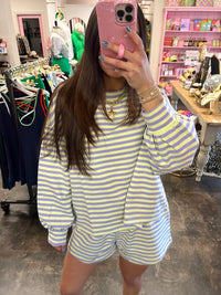 fall in love striped set