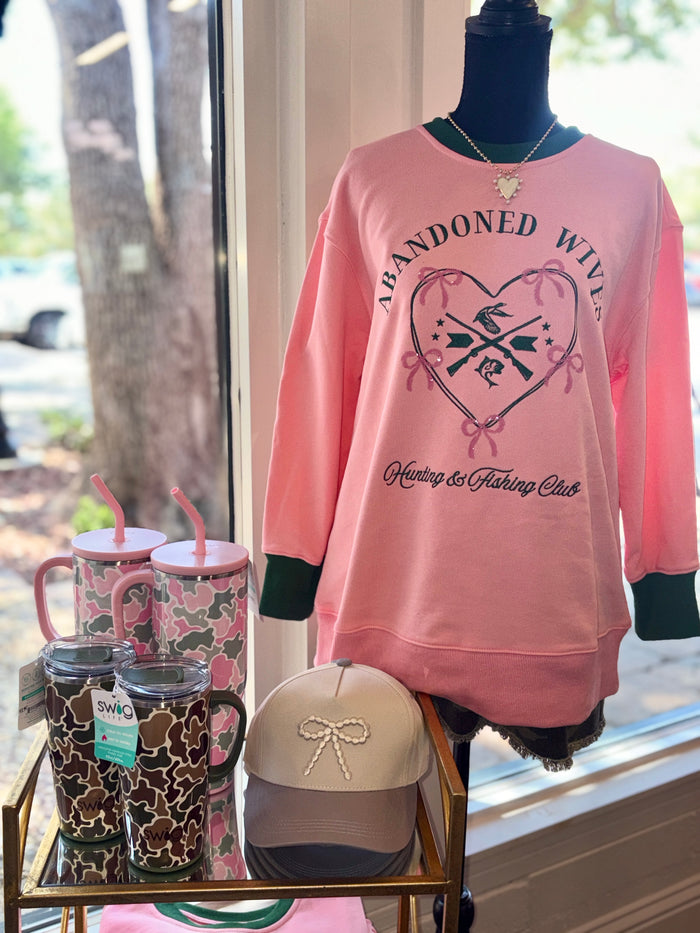 abandoned wives hunting & fishing club crewneck