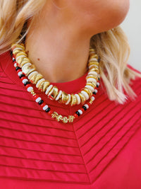golden grove beaded necklaces