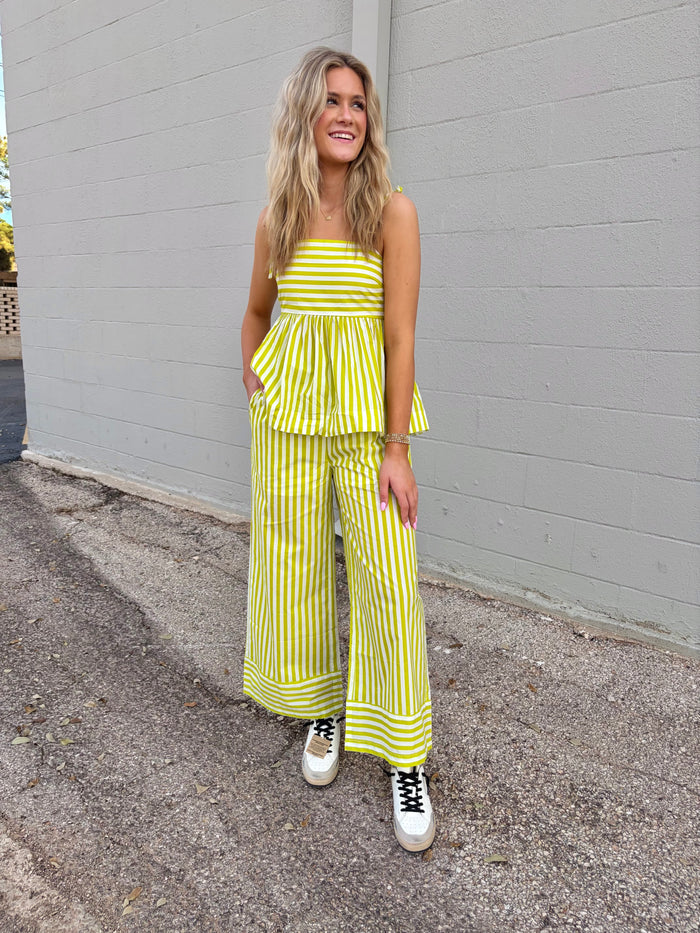 along the lines striped tank