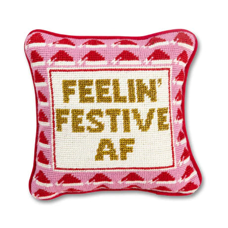 feelin' festive af pillow