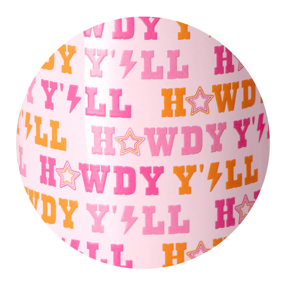 howdy y'all stemless wine cup | 14oz