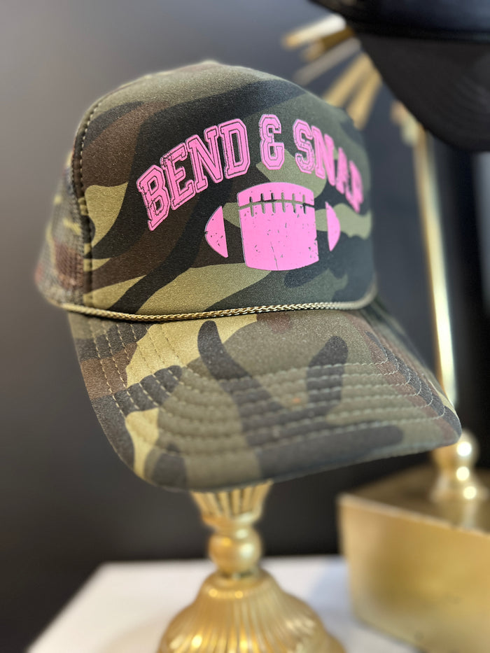 bend & snap trucker hat