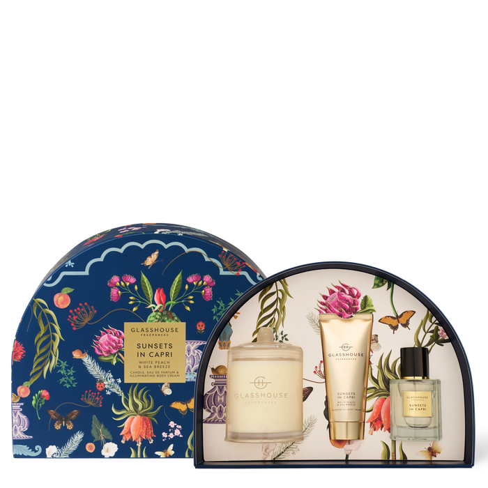 glasshouse fragrances | sunsets in capri gift set