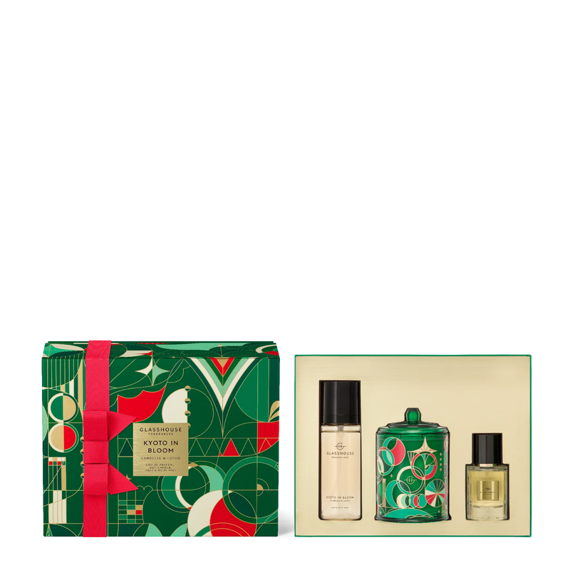 glasshouse | kyoto in bloom fragrance gift set