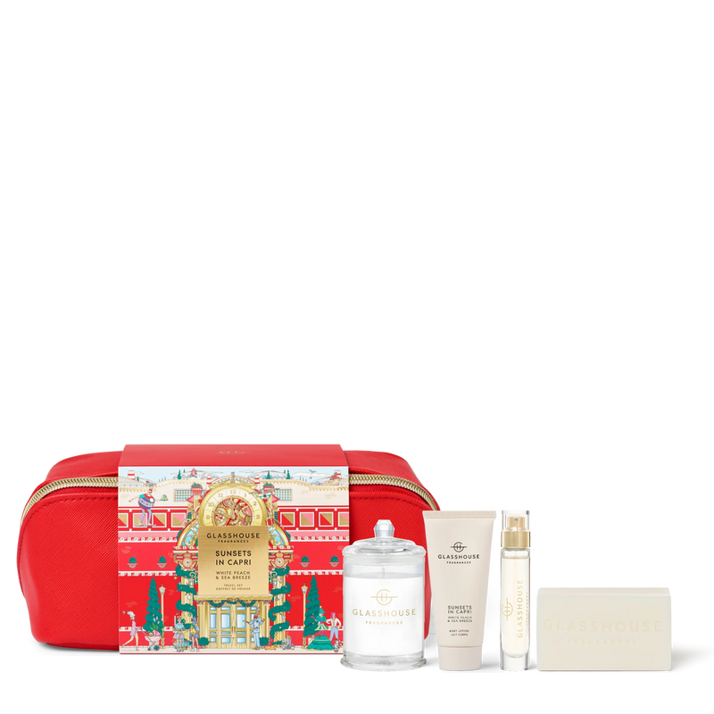 glasshouse fragrances | christmas cosmetic case gift set