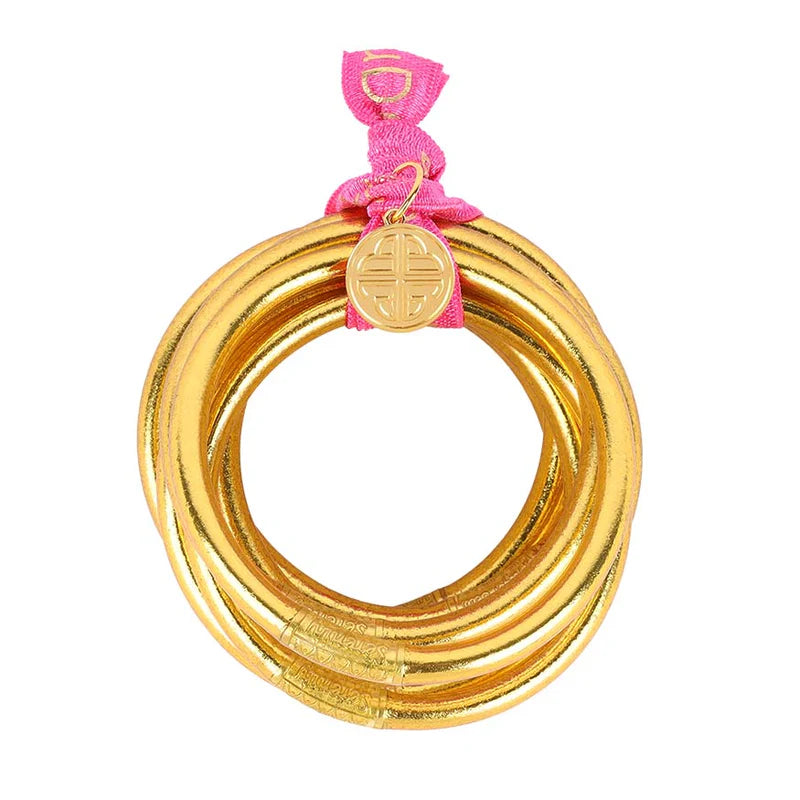 BuDhaGirl | gold all weather bangles | set of 6