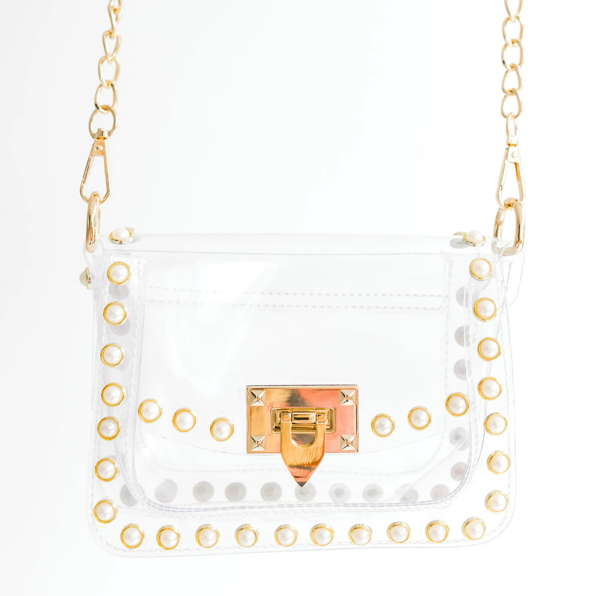 the jackie clear bag | pearl